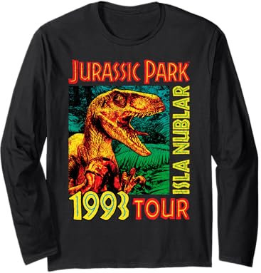 Jusrassic Park Isla Nublar 1993 Tour-Poster Langarmshirt