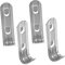 Operitacx 4pcs Stainless Steel Freezer Shelf Clips Fridge Organiser Hooks Heavy Duty Shelf Clips