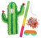 MUCKLILY Cactus Pinata Set für Kindergeburtstag Wiederverwendbare Party Dekoration mit Robustem Design Fördert Interaktion und für Verschiedene Feiern und Events Zufällige Farbe
