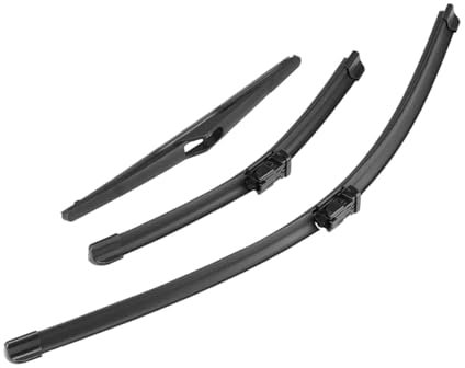 Generisch 3Pcs Vorne Hinten Scheibenwischerblätter Set Für Ford Fiesta MK7 Luke 2008-2016