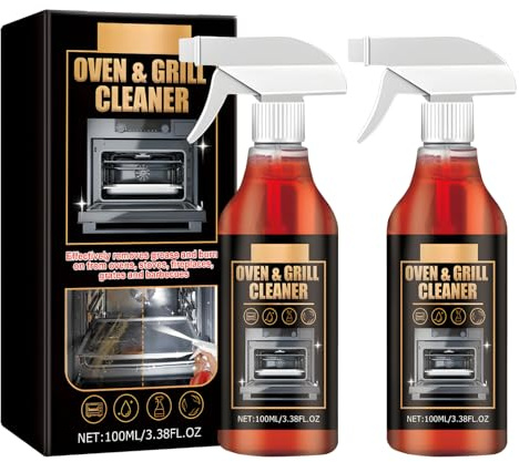 Oven Cleaner & Grillreiniger Spray, Oven And Grill Cleaner, Backofen & GrillReiniger Für Dunstabzugshauben, Gasgrill, Edelstahl, Extra Starker Küchenreiniger(2 Stück)