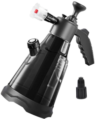 HAPINARY 2300ml High-pressure Pump Sprayer Bottle for Car Washing and Gardening, Sturdy Pp Material Foaming Spray Water Bottle with Handheld Pressure Spray Function