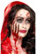 Smiffys Prothèse en latex, entailles, Rouge, avec adhésif