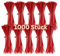 Gocableties - Fascette Plastica Rosso - 100 mm x 2.5 mm - 1000 Pezzi - Piccole Fascette Colorate