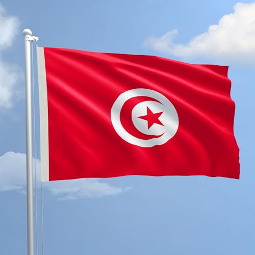 Flagge Tunesien in maritimer Stoff 150 x 220 – Dem Production