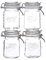 Mason Craft & More 373771 Glass Clamp Jars, Clear