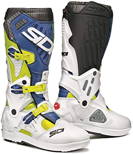 SIDI Atojo Srs SID-ATJ Stivali Moto, Uomo, 46 EU, Giallo Fluo Bianco Blue