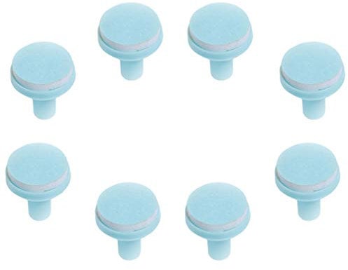 Healifty 8pcs Baby Nail Trimmer Replacement Pads Baby Nail File Replacement Pads Baby Nail Trimmer Accessories with Blue Base (Random Color)