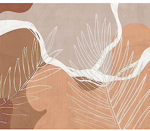 murando - Vlies Fototapete Palmblätter 300x210cm Foto tapete Wohnzimmer Vliestapete XXL Wandtapete Motivtapeten 3d Effekt Wand Dekoration - geometerische Formen Palme Natur bunt b-A-0772-a-a