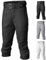 Easton Jungen Baseball Youth Sizes | Full Length | Elastic Bottom | Multiple Colors Pro + Pull Up Pants YTH BK Y XS, Schwarz, X-Small