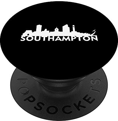 Southampton England City Skyline Silhouette Outline Sketch PopSockets Swappable PopGrip