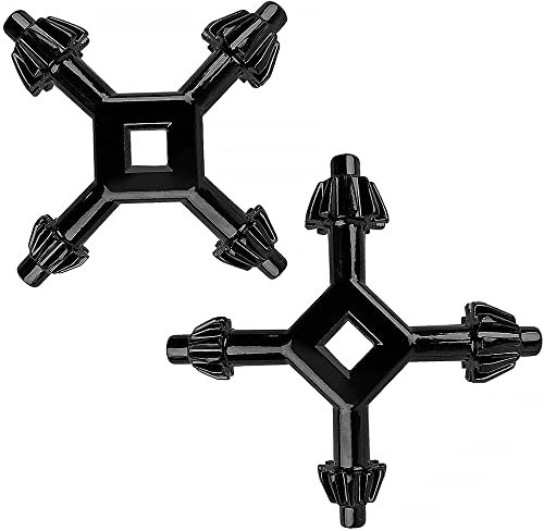 CENPEK 2 Pieces 4 in 1 Chuck Key, Universal Drill Chuck Key Multi-Functional Drill Chunk Key Hand Electric Drill Chuck Key