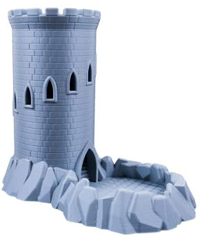 D&D Castillo Torre de Dados para Todos los Tamaños. Rodillo para Dungeons and Dragons, RPG, Juegos de Miniaturas y Otros Juegos de Mesa, 3D Vikings