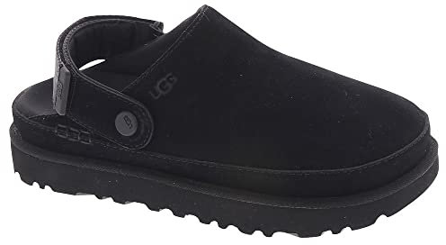 UGG Womens Goldenstar Clog Sneaker, Black, 5.5