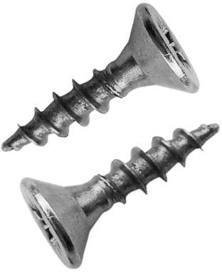 Lot de 250 vis à bois M4 en zinc galvanisé 4 x 20 mm