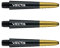 WINMAU Vecta Schwarz mit Gold kurz Dartschäfte (Schäfte) – 1 Set pro Packung (insgesamt 3 Schäfte)