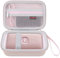 Elonbo Harte Tragetasche für Fujifilm Instax Mini Link 3/2, Schutzhülle, Extra Mesh Tasche, Rosa+Rosa