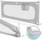 Froggy Bettgitter 150cm höhenverstellbar 73-105cm - Labor geprüft, Baby Bettschutzgitter für Kinderbett geeignet, Kinder Rausfallschutz mit verstärktem Rahmen, 300D Oxford, Grau