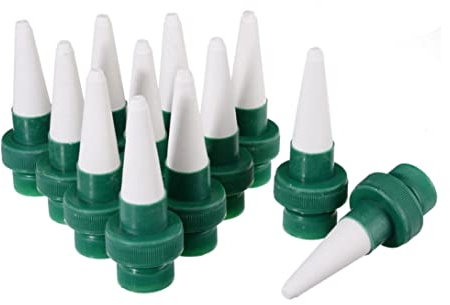 Heall Sniples d'auto-arrosage, système d'arrosage Automatique des Plantes, en céramique Fleur et Goutte d'irrigation en céramique Système d'arrosage (12 PC) pour Une Utilisation du Jardin