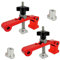 T Track Hold Down Morsetti a 2 pacchetti di lavorazione del legno regolabili a T Slot Morsetto 20 mm panca foro per cani in lega di alluminio