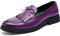 Zaylee Mocassins EU42 - Scarpe da uomo, stile vintage, slip-on, per lavoro, tempo libero, da uomo, colore: Viola