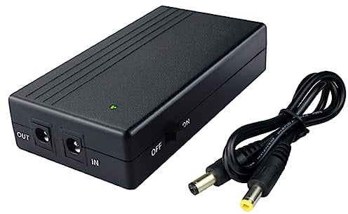 Yangers Mini alimentation d'énergie ininterrompue, batterie de secours 6000mAh Banque de puissance simple 12V DC sortie pour modem routeur caméra CPE