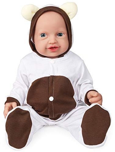 Vollence 58 cm-Vollsilikon-Babypuppen realistisch, Keine Vinyl-Puppen, niedliche wiedergeborene realistische Silikonpuppen lebensechter Ganzsilikon-Babys als Geschenke für Kinder - Mädchen