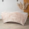 Untitled Wave Matratze (Curved Topper) mit Memory Foam, Liegenbezug, Set 180x60 cm für Kosmetikliege, Massageliege, für Wimpernverlängerungen, PMU - Beige
