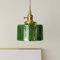 zhxinashu Grünes Deckenlampe Glas, Pendelleuchte Vintage, Pendelleuchte Glas, Deckenleuchte Küche, Deckenlampe E27 für Innen Wohnzimmer Schlafzimmer, Dia 17cm
