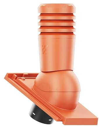 KRONO-PLAST Entlüfterkamin Ecoline 125 für Tondachziegel Creaton Domino (naturrot)