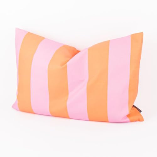 SCHÖNER LEBEN. Kissenhülle Streifen orange pink div. Größen, Größe:40x60cm (HxB)