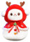 POPOYU Weihnachten Kuscheltier Schneemann, 9in/23cm Weihnachten Schneemann Weiches Fell Plüsch, Plüschtier Christmas Plüschpuppe Dekoration Stofftier Plüsch Figuren Spielzeug für Kinder Mädchen Jungen