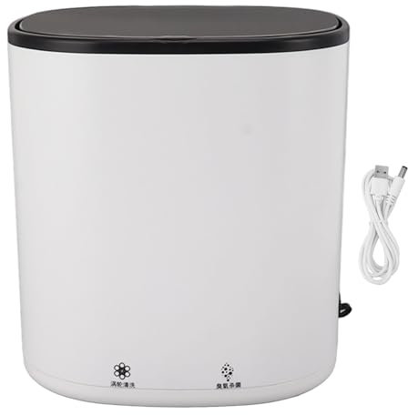 Pulisci pennelli per trucco elettrico efficiente, pulisci pennelli cosmetici automatico Pulisci pennelli per trucco, mini lavatrice 12V da 4,5 litri alimentata tramite USB 2 in 1