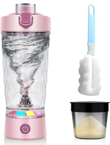 Mineup Shaker Bottle, 650ml Shaker Proteinas, Mezclador de proteinas electrico, Shaker bottle recargable, Botella, Sin BPA, Shaker Proteinas Recargable, Coctelera Eléctrica para Deportes, Fitness