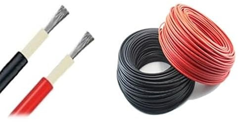 HELUKABEL Coppia Cavo Solare 4mm 6 mt NERO + 6mt ROSSO Fotovoltaico