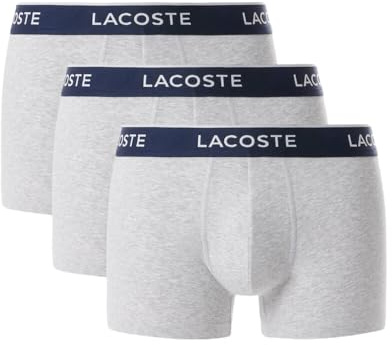 Lacoste Herren Casual Lifestyle Boxershorts, Krokodilmuster, Baumwolle, Stretch, 3er-Pack Retroshorts (3er Pack)