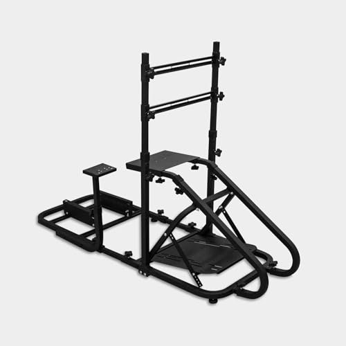 yibo Cockpit SimRacing, Soporte de Videojuego, Soporte de Juego de Carreras, Soporte Plegable, Controlar de Juego, con Soporte de Volante y Cambios (Y-N820SP, Y-N820SP)