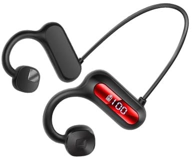 GBOKYN Bone Conduction Headphones, Bluetooth 5.0 Open Ear Headphones, 8H Playtimes Bluetooth Headphones, Sport Earphones,Sweatproof Headset for Workout, Running