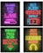 Nhemeylp Gaming Posters Set of 4, Neon Gaming Wallpaper Canvas Painting Prints for Boys Room, Unframed Gamer Wall Art for Kids Bedroom Home Decoration, 8x10 (Pattern C)