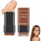 KUIRUNRX® Concealer Stick, 2 in 1 Doppelkopf Abdeckstift, Feuchtigkeitsspendende Leichte Foundation Stick Make-Up Stick mit Pinsel, Langlebig Feuchtigkeitsspenstige (Wheat, 20g)
