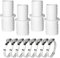 Spetsbst 4 Stück Pool Schlauchverbinder 38mm auf 32mm, Poolschlauch 32mm Verbinder, Poolschlauch Adapter mit 4 Edelstahl Schlauchschellen (32mm-38mm)