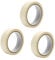 CIMAXIC 3 Rollen Abdeckband Streifen Mit Kleber Dekoratives Klebeband Für Wände Punkte Doppelt Aufkleber Spender Maskierung Schützend Geiles Band Teppich Beige Strukturiertes Papier