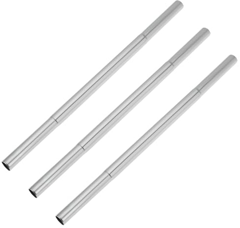 ECSiNG 3Pcs Golf Club Extensions Stainless Steel Extension Rod Tail Eextension Rod Actuator Extension Adapter for Ball Bar Silver