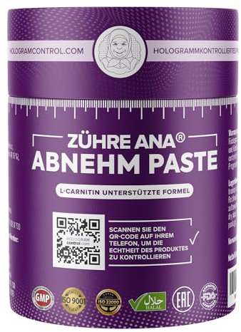 Zühre Ana Abnehm Paste - effektives Abnehmen schnell ohne Diät und Sport - Stoffwechsel beschleunigen abnehmen - Natürliche Gewichtsabnahme mit L-Carnitin - Antioxidantien, Ödementferner, Detox Paste