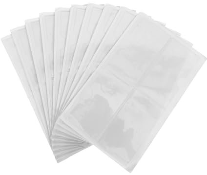 COOPHYA 40stücke Transparenter Selbstklebender Etikettenhalter Aus Kunststoff Mit Offener Oberseite Geeignet Für Regale Und Organisation in Büros Schulen Hause