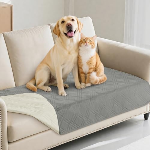 PICK FOR LIFE wasserdichte Hundedecke, 97 x 190cm wasserdichte Tagesdecke für Sofa, Bett & Auto | rutschfeste, Waschbare Dog Blanket als Schutzunterlage für große und kleine Hunde