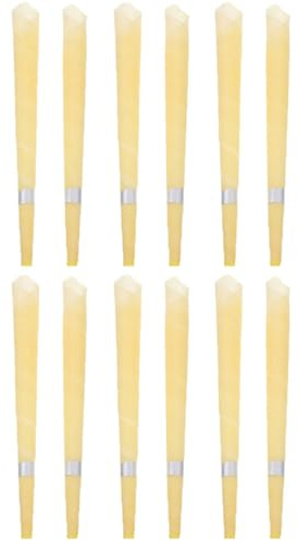 IMIKEYA 12 Stück Aromatherapie Stäbchen aus Natürlichem Bienenwachs Ohrenschmalz Entferner mit Sicherheitsmarkierung Beruhigender Duft für Haushalt und Entspannung