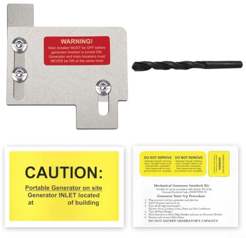 Generator-Interlock-Kit kompatibel mit Eaton Cutler Hammer für CH-Serie Paneele 150 & 200 Ampere für TAN Breakers zum sicheren Anschluss von tragbaren Generatoren