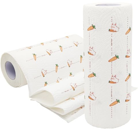 Küchentücher mit bedruckten Motiven Easter, Ostern Küchenpapier | Küchenhandtücher,3-lagige Küchenrollen,nachhaltig, saugstarke Haushaltsrollen, Allzwecktücher, Papiertücher, Papierhandtücher