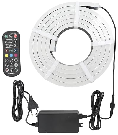 cozze® LED-Lichtband 3 Meter für Außenküche – IP68 Wasserdichter Leuchtstreifen – 120 LEDs pro Meter – Flexibel & kürzbar – Ideal LED-Halterungen